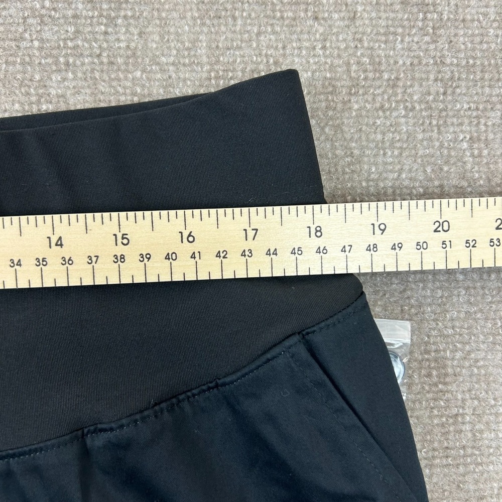 Duo Maternity By JC Penney Capri Pants Womens XL Black Cotton Mid Belly Coverage - Picture 12 of 16